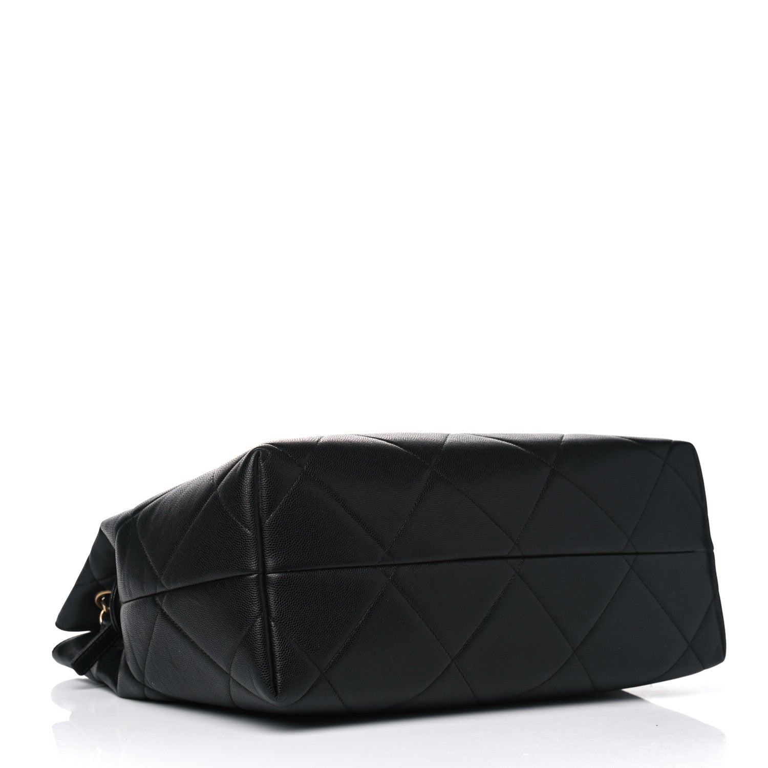 Chanel Caviar Quilted Large A Real Catch Shopping Bag Black 3 of 14