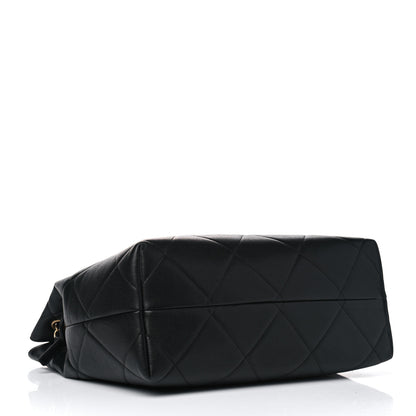 Chanel Caviar Quilted Large A Real Catch Shopping Bag Black 3 of 14