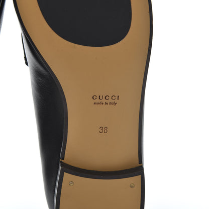 Gucci Calfskin Womens Jordaan Loafers 38 Black 8 of 10
