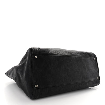 Chanel Glazed Calfskin East West Modern Chain Tote Black 4 of 9