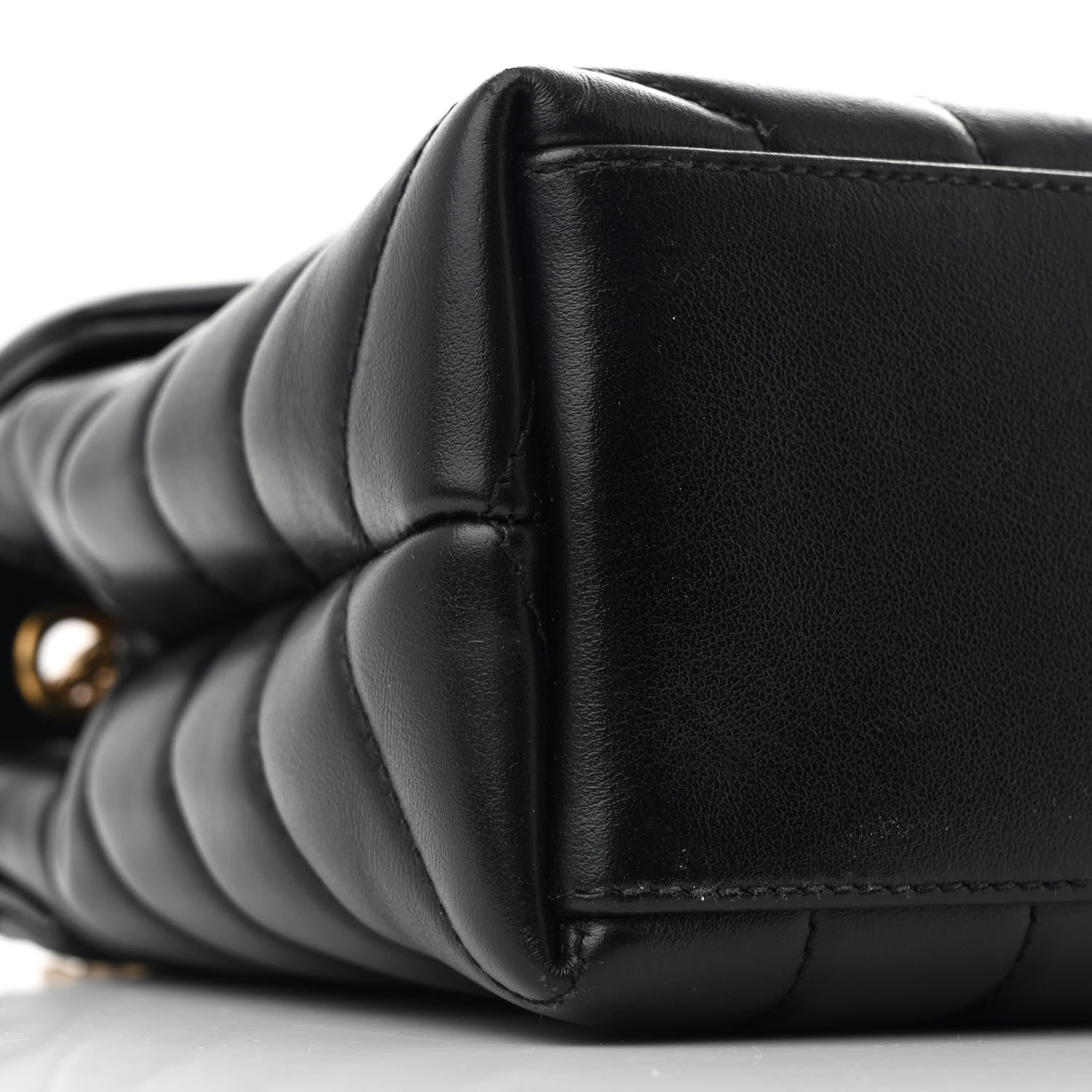 Saint Laurent Calfskin Y Quilted Monogram Small Loulou Chain Satchel Black 10 of 12