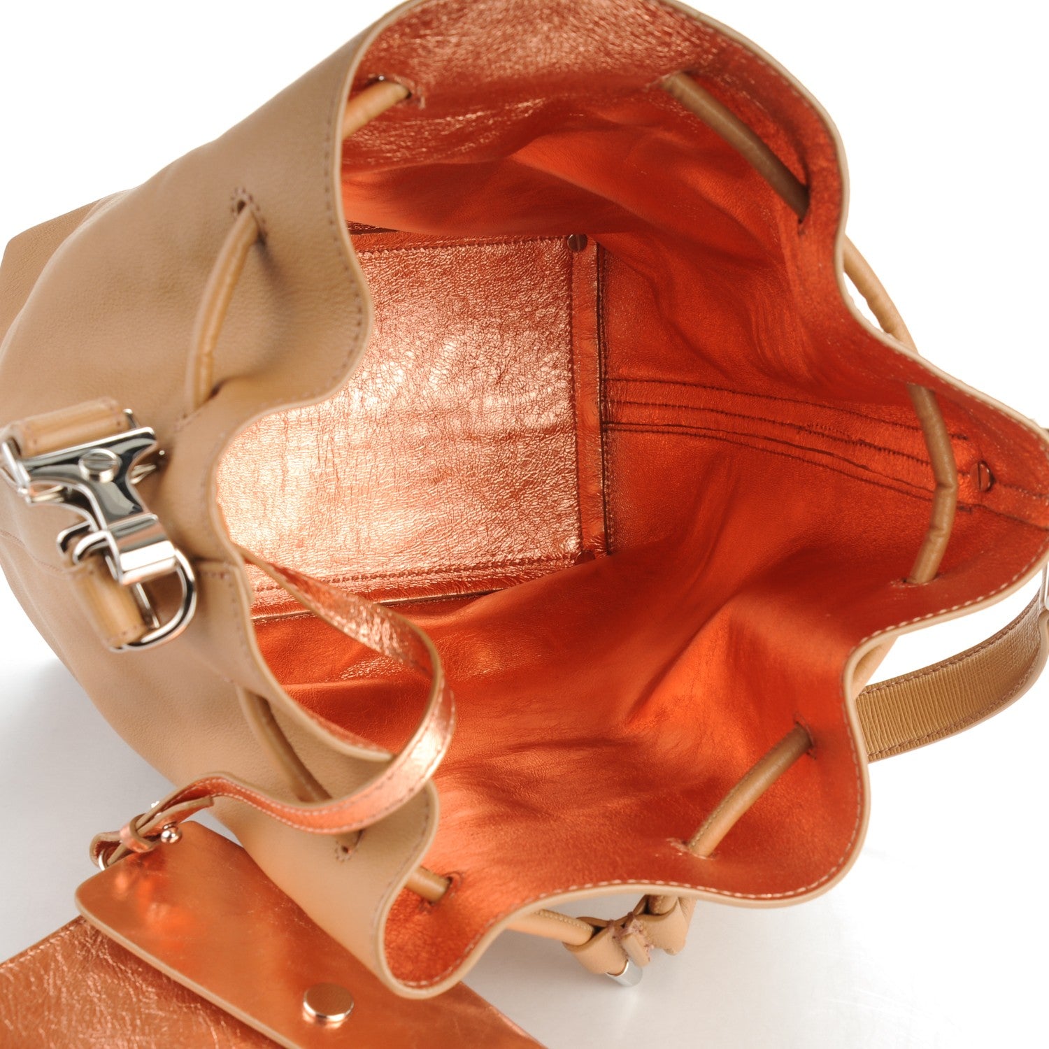 Proenza Schouler Calfskin Large Bucket Bag Desert Copper 6 of 7