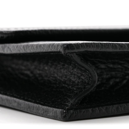 Gucci Dollar Calfskin Interlocking G Chain Wallet Black 8 of 10