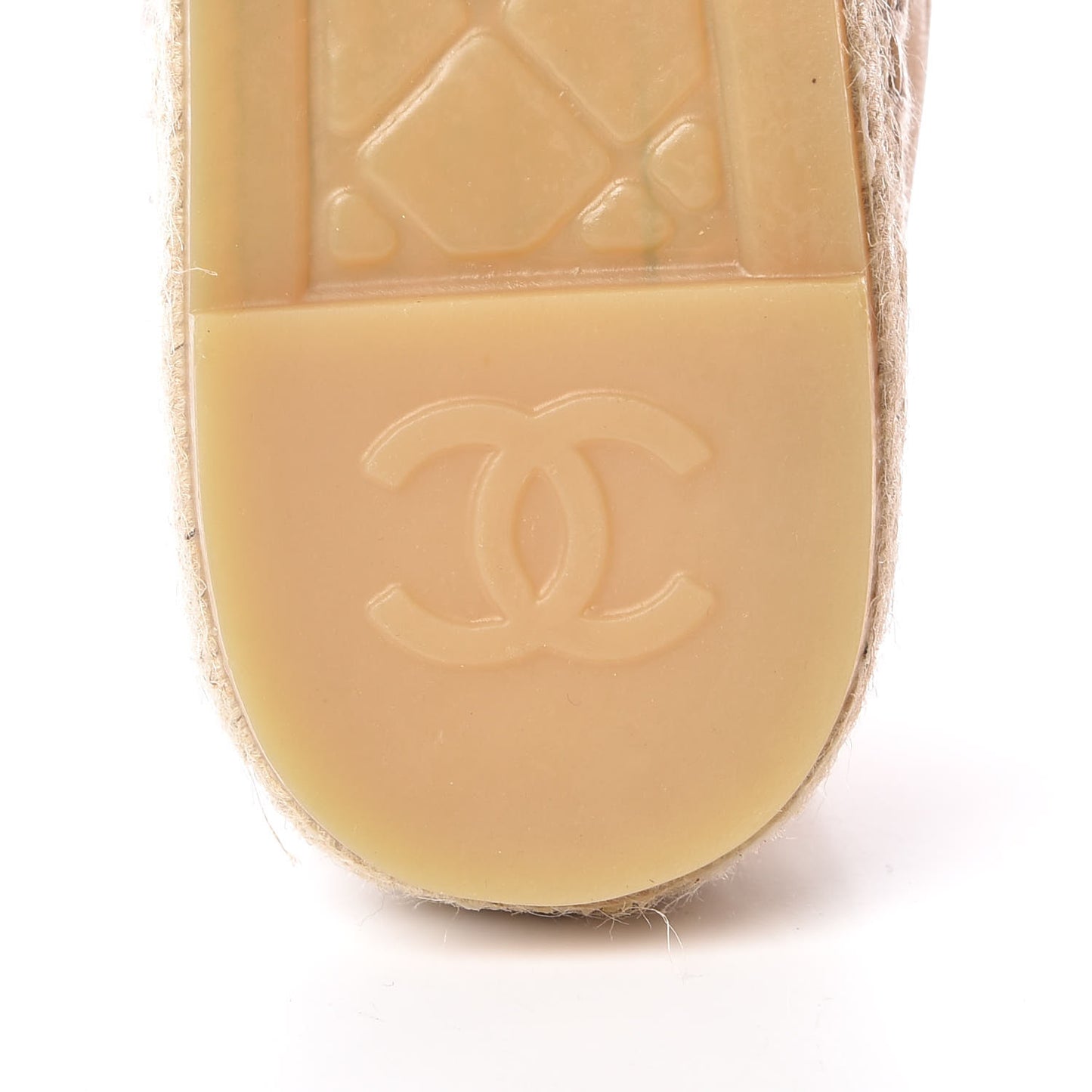 Lambskin CC Espadrilles 38 Beige Black