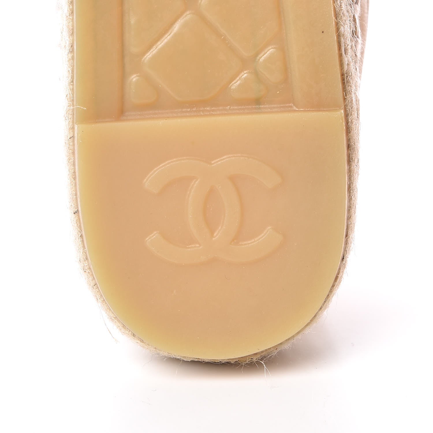 Chanel Lambskin CC Espadrilles 38 Beige Black 7 of 11