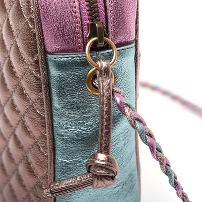Gucci Laminated Nappa Trapuntata Small Zumi Shoulder Bag Rosa Lago Rame 12 of 14