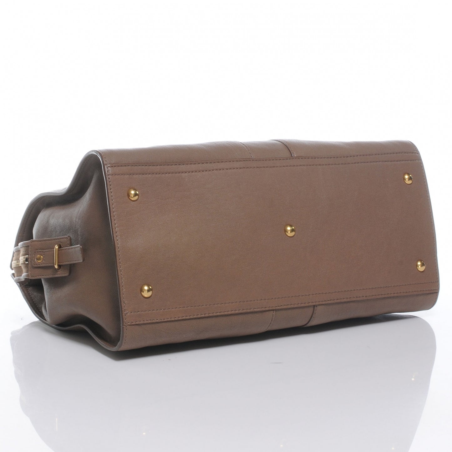 Leather Medium Cabas ChYc Taupe