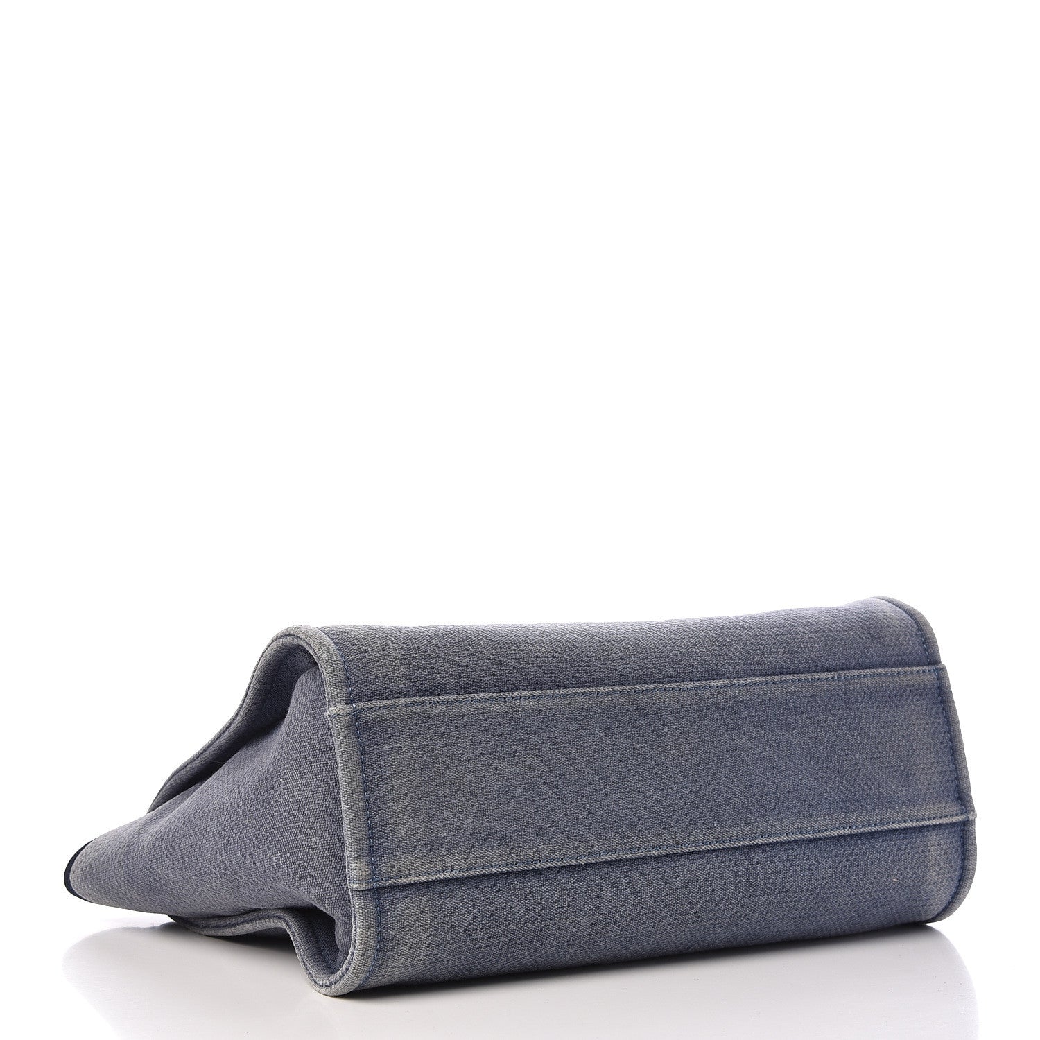 Chanel Canvas Small Deauville Tote Denim Blue 4 of 12
