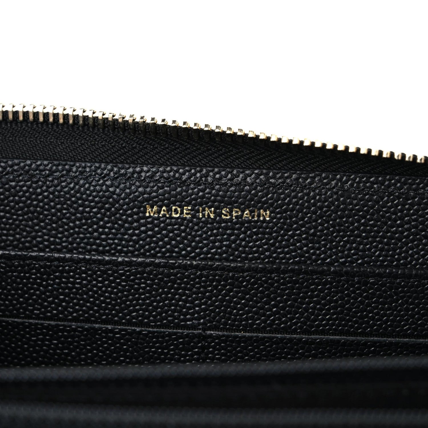 Chanel Caviar Quilted Mademoiselle Zip Around Wallet Black 7 of 7