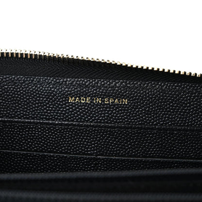 Chanel Caviar Quilted Mademoiselle Zip Around Wallet Black 7 of 7