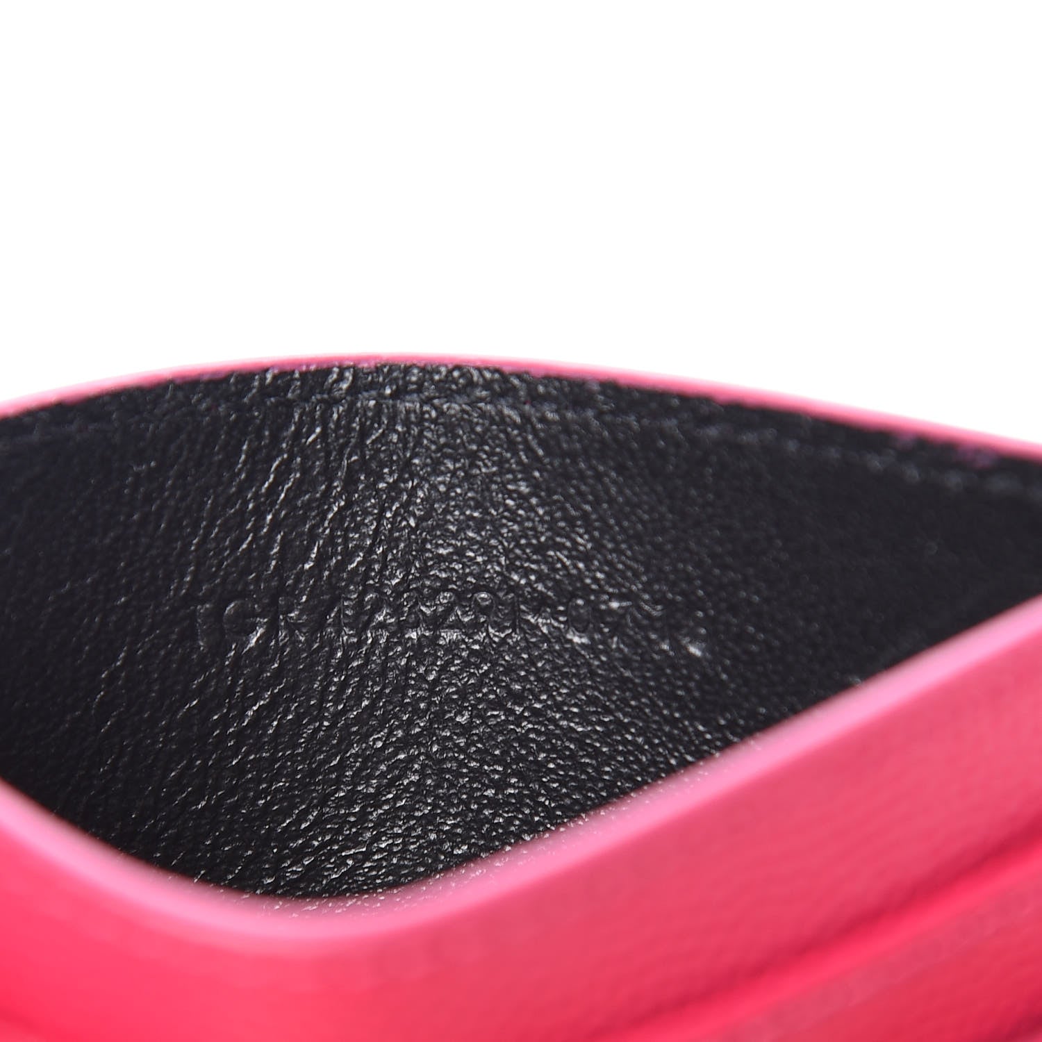 Saint Laurent Grain De Poudre Matelasse Chevron Monogram Credit Card Case Bubblegum 7 of 8