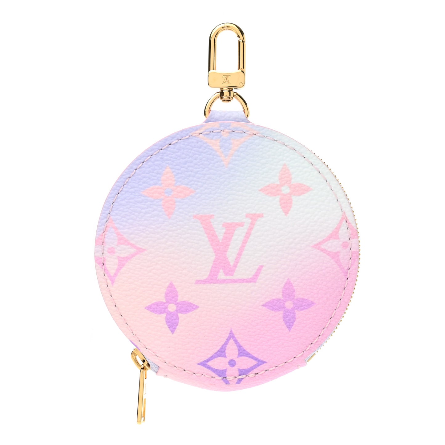 Monogram Spring In The City Papillon BB Round Coin Purse Sunrise Pastel