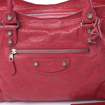 Balenciaga Agneau Giant 12 Silver Hardware City Rose Thulian 9 of 13