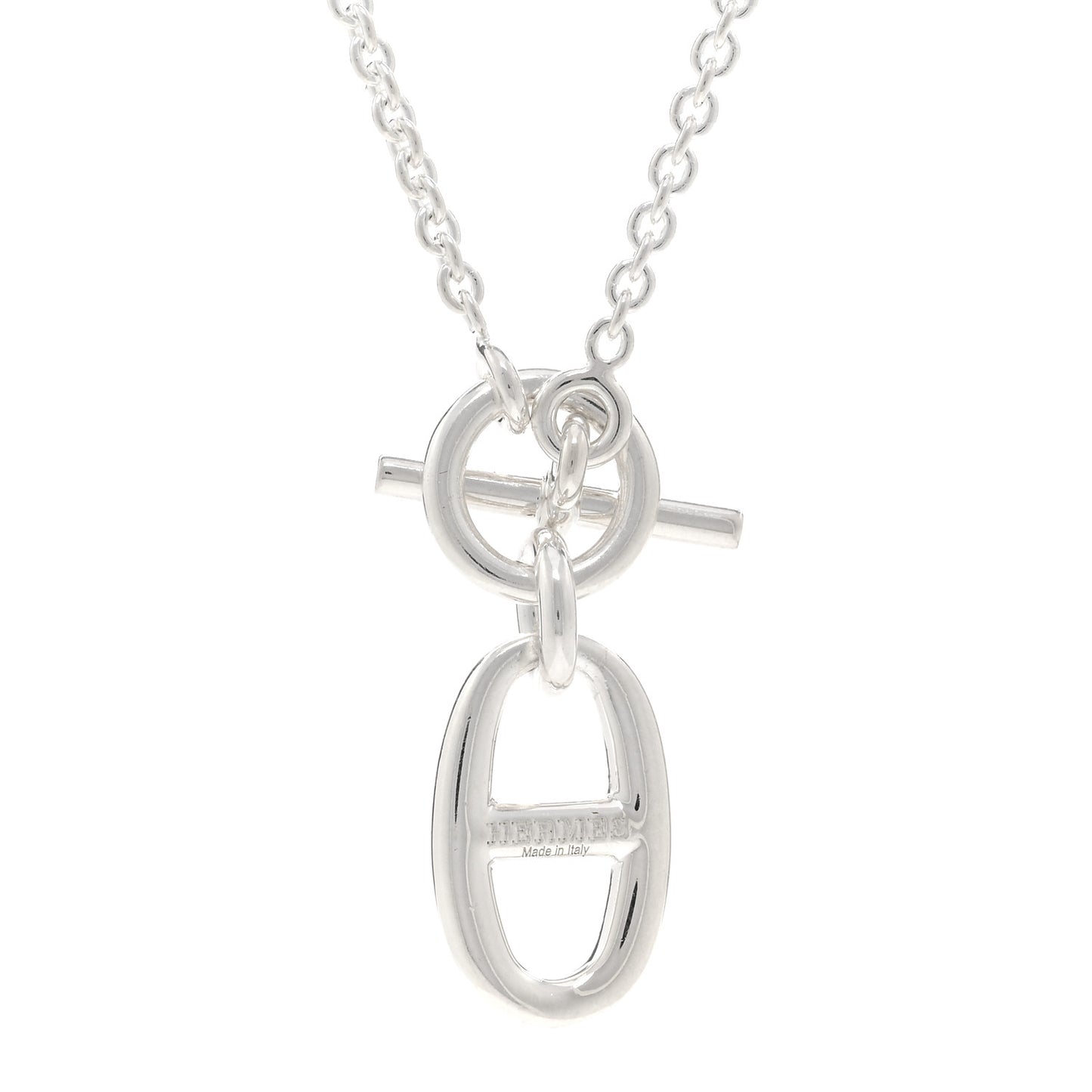 Sterling Silver Amulette Chaine d'Ancre Necklace