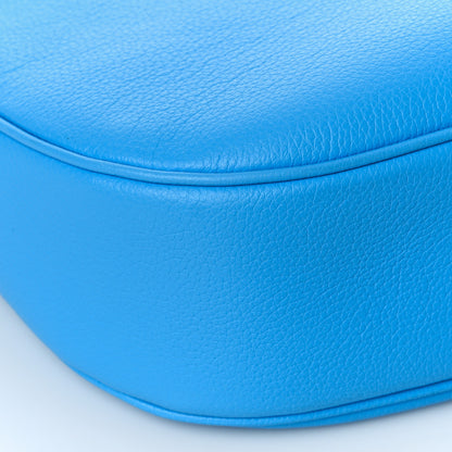 Versace Grained Calfskin La Medusa Medium Hobo Crossbody Blue 7 of 8
