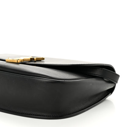 Saint Laurent Smooth Calfskin Monogram Medium Kaia Satchel Black 10 of 12