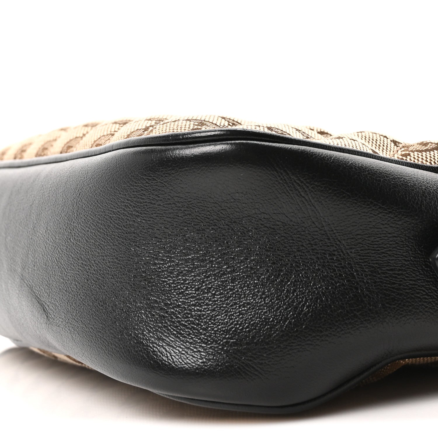 Gucci Monogram Matelasse Diagonal Small GG Marmont Chain Shoulder Bag Beige Black 10 of 10