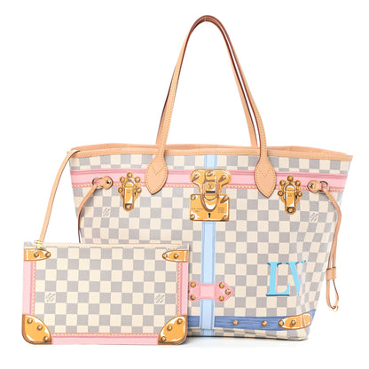 Louis Vuitton Damier Azur Summer Trunks Neo Neverfull MM 1 of 9