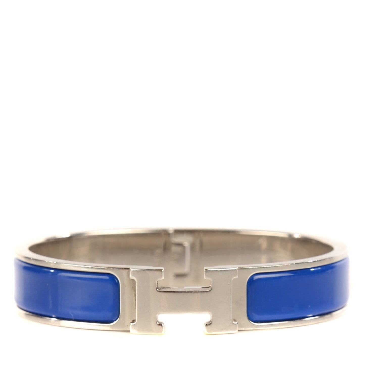 Narrow Enamel Clic Clac H Bracelet PM Royal Bleu