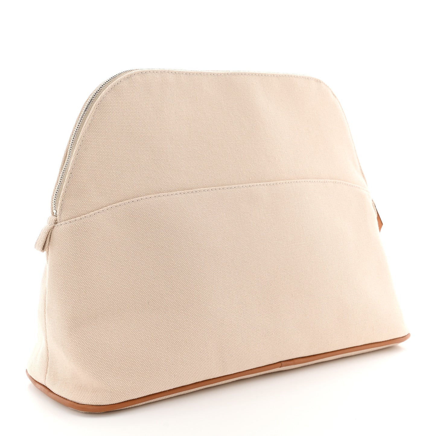 Cotton Canvas Mini Bolide Travel Cosmetic Pouch Natural
