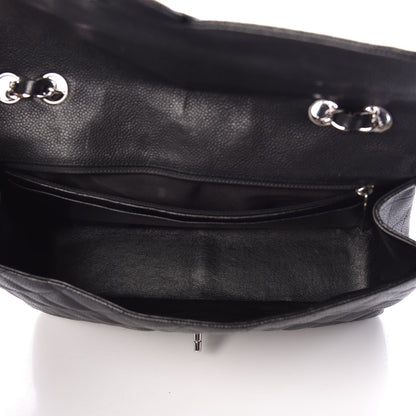 Chanel Caviar Quilted Jumbo Single Flap Black 8 of 12