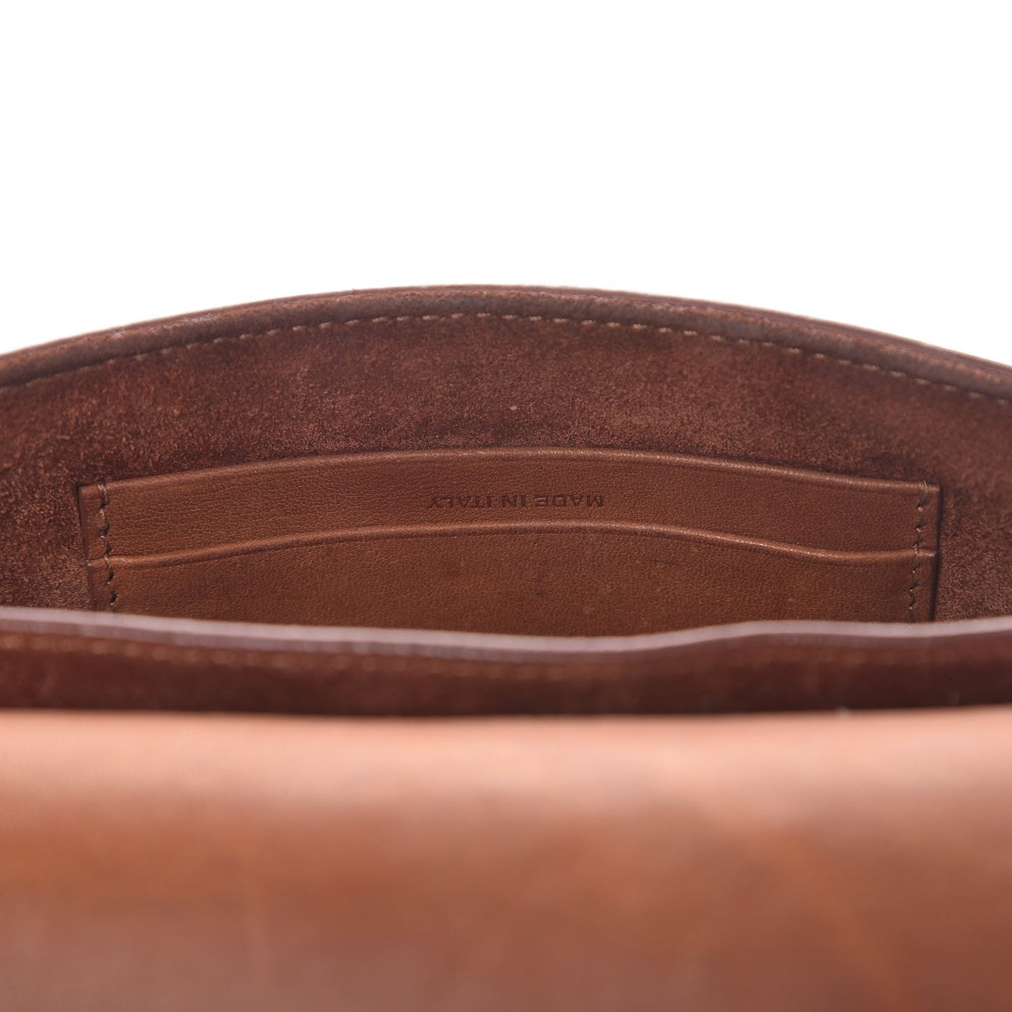 Calfskin Whipstitch Toy Charlotte Messenger Bag Cognac