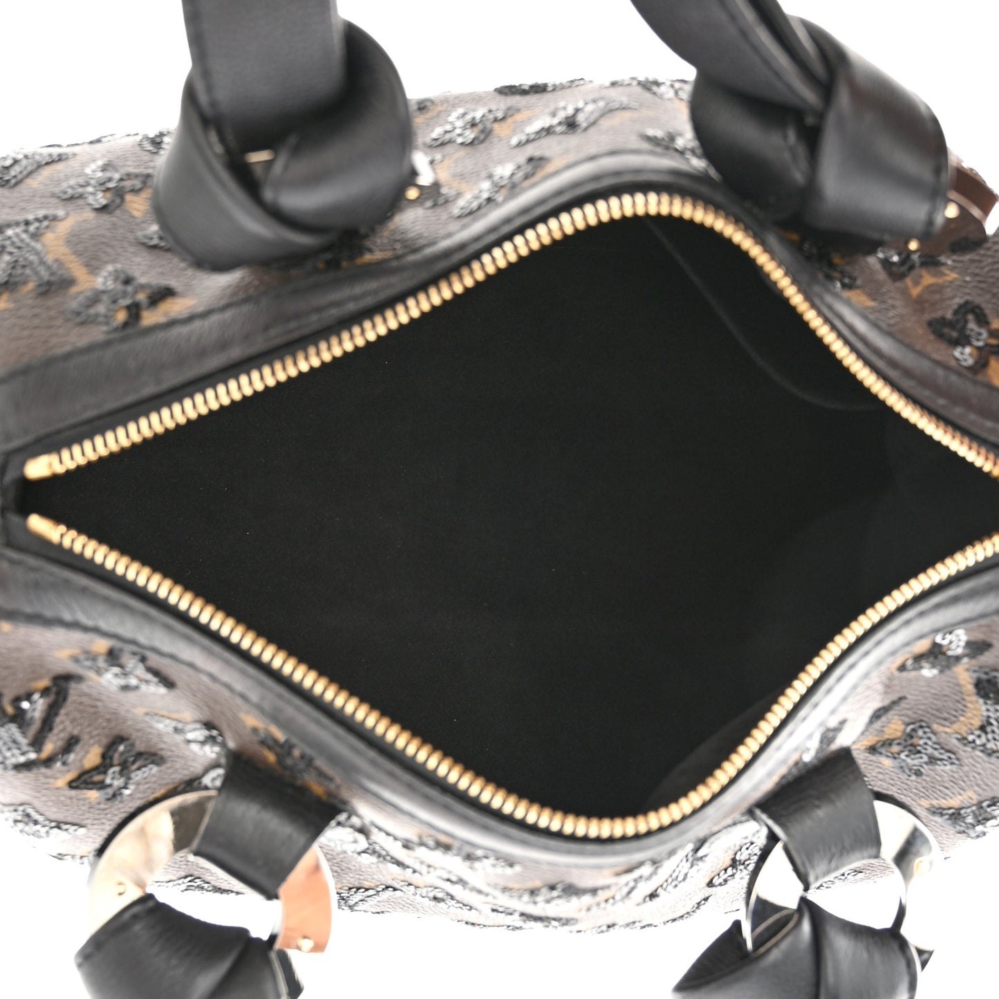 Monogram Sequins Eclipse Speedy 28 Black
