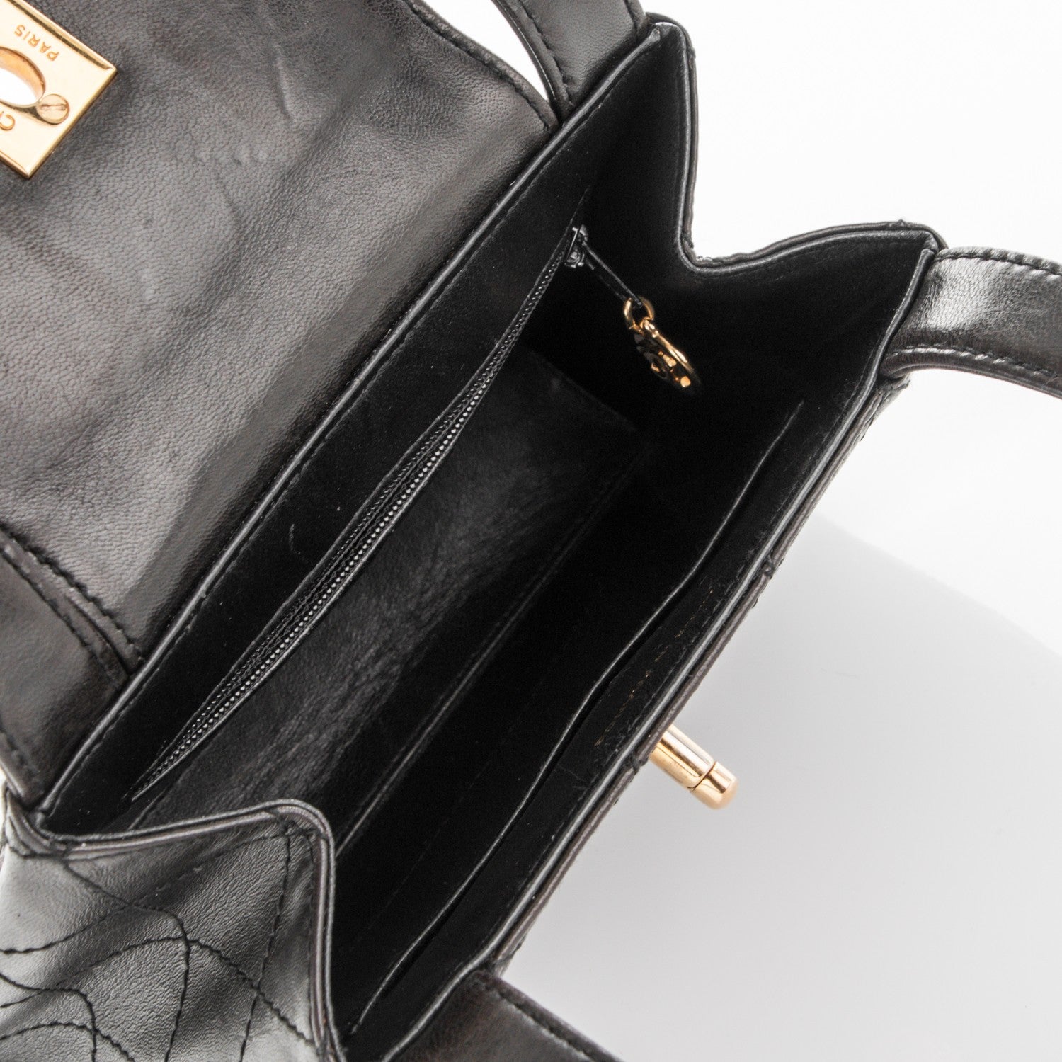 Chanel Lambskin Quilted Flap Bag Black 5 of 7