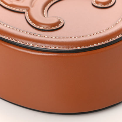 Celine Smooth Calfskin Cuir Triomphe Oval Bag Tan 8 of 8