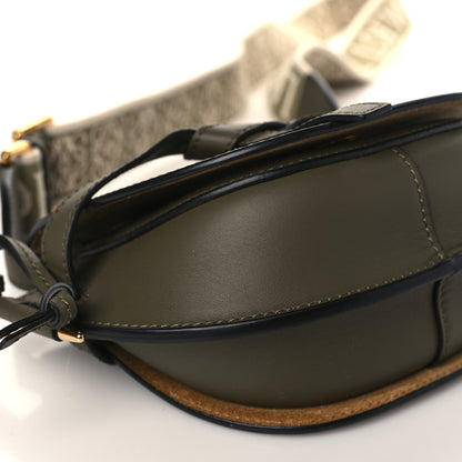 Loewe Calfskin Jacquard Mini Gate Dual Bag Autumn Green 8 of 9