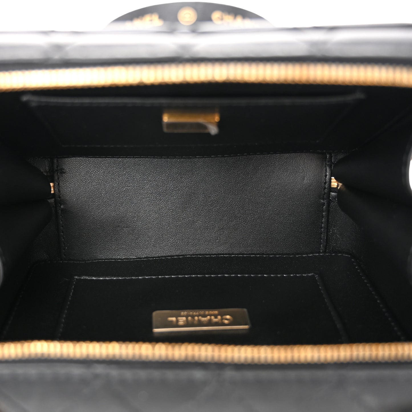 Lambskin Quilted Coco Click Bag Black