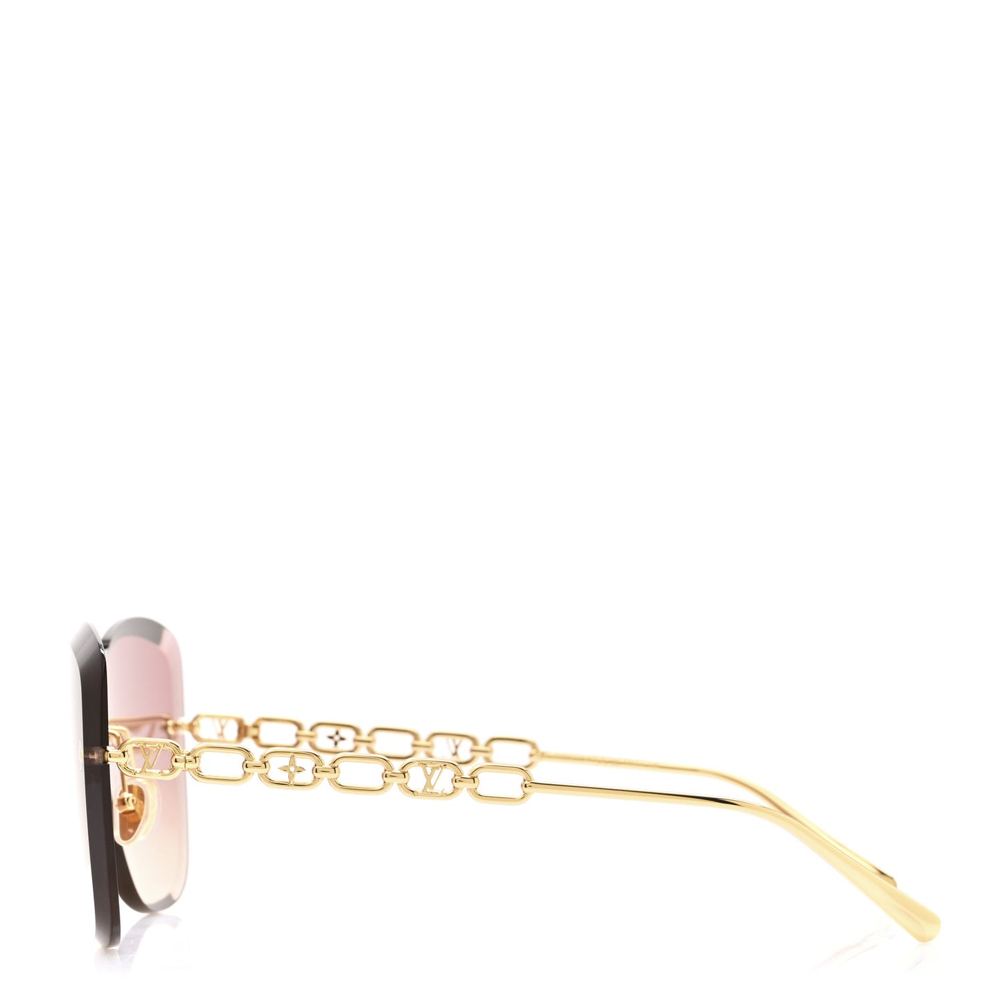 Metal My LV Chain Sunglasses Z2682U Gold