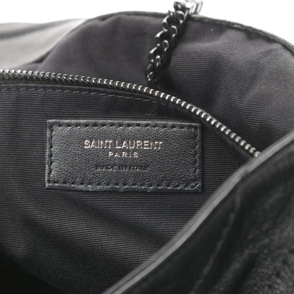 Saint Laurent Lambskin Chevron Monogram Medium Nolita Black 6 of 11