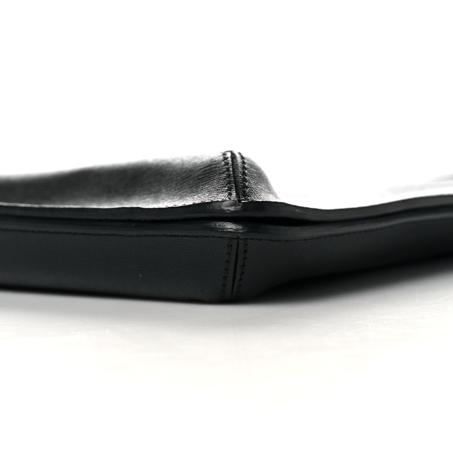 Fendi Vitello Elite Flamingo Slim Business Bag Black 10 of 11