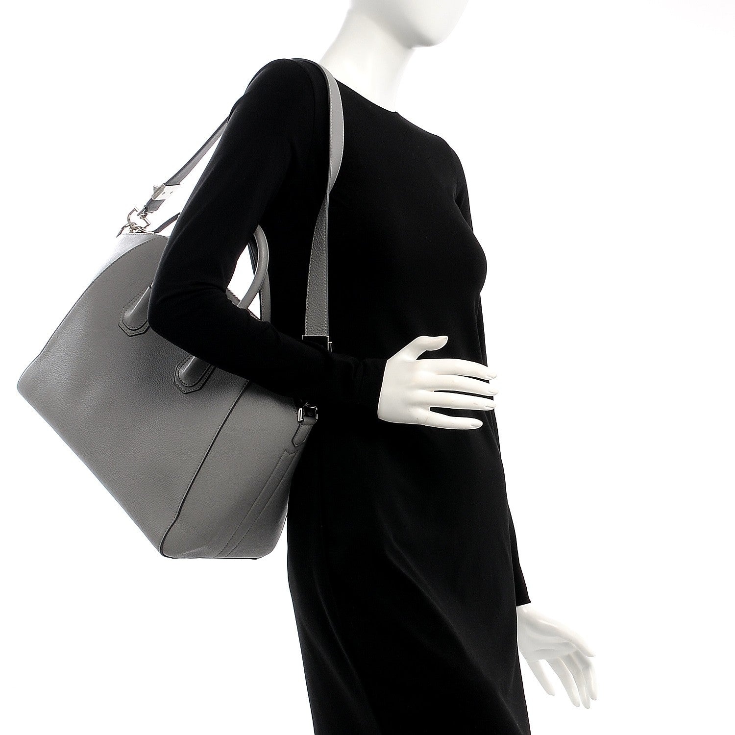 Givenchy Sugar Goatskin Medium Antigona Pearl Grey 3 of 10