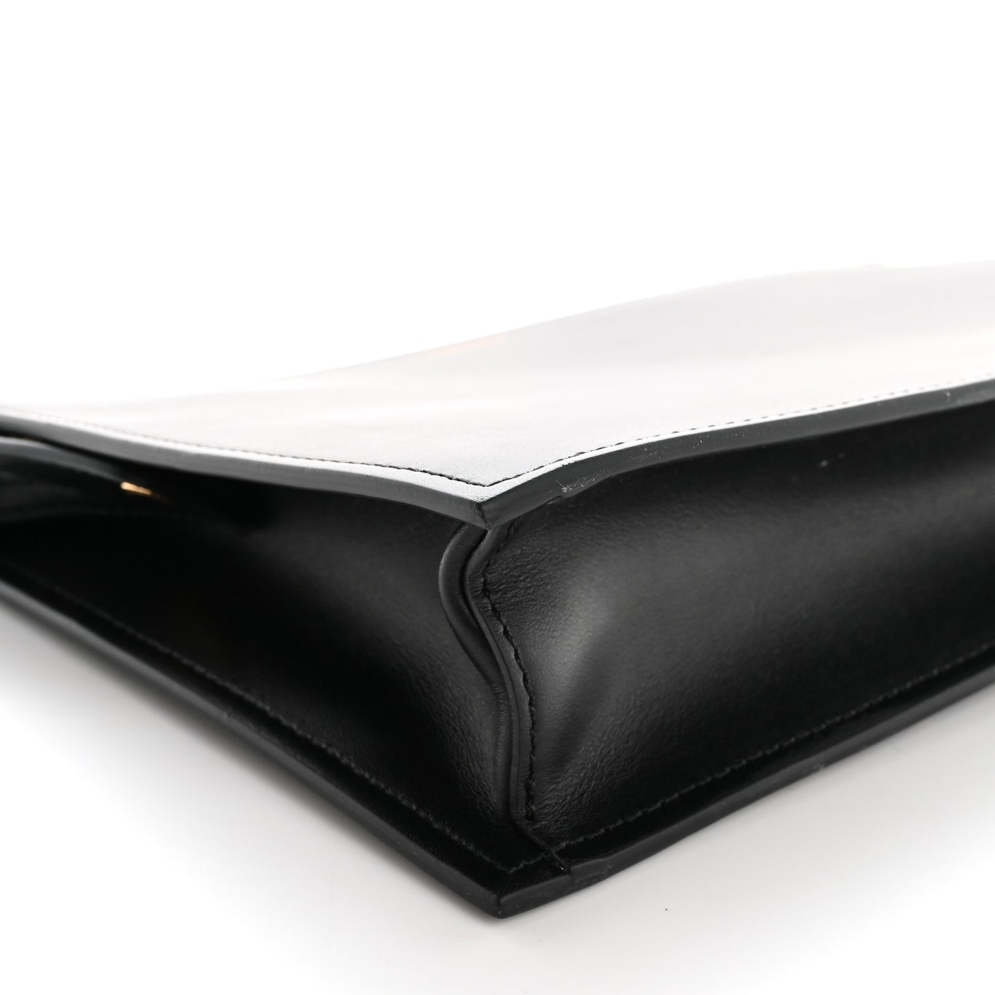 Vitello Palazzo Medusa Stud Wristlet Bag Black
