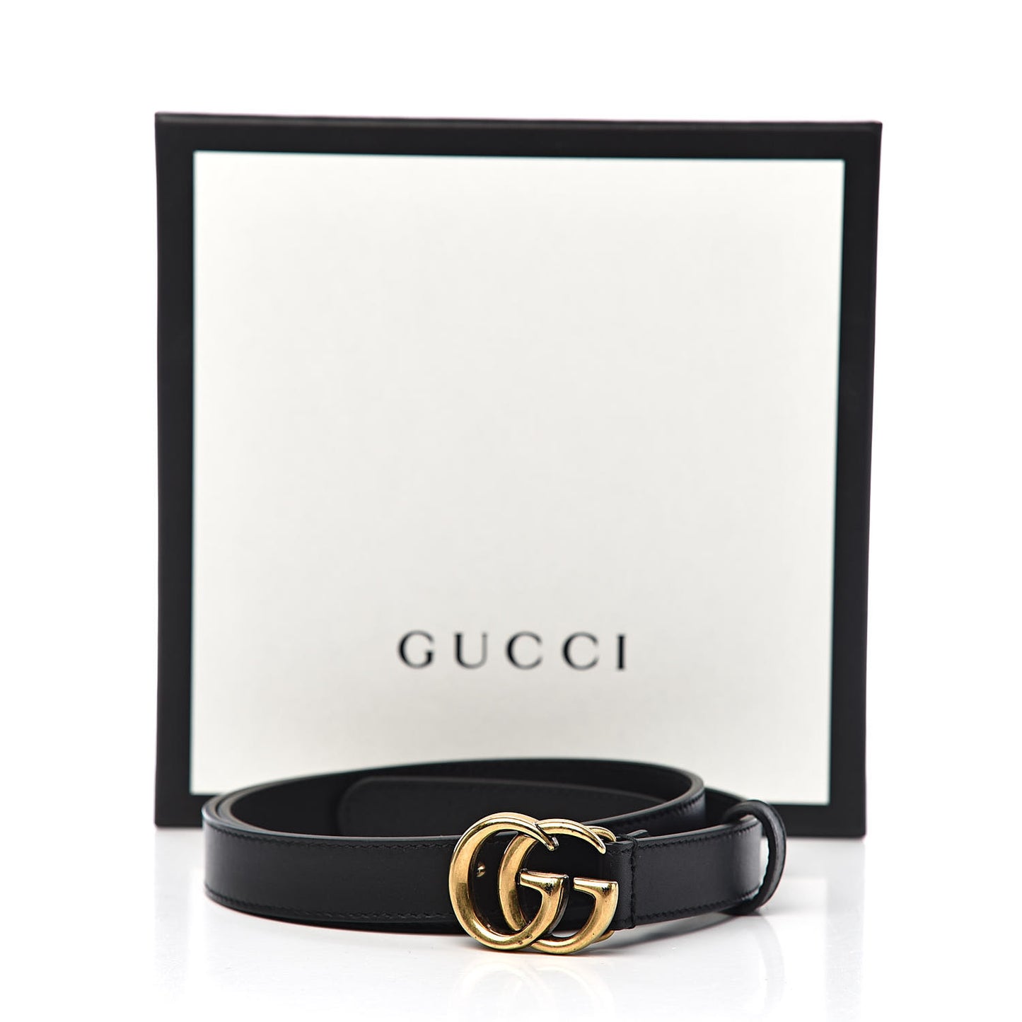 Calfskin Double G 20mm Belt 85 34 Black