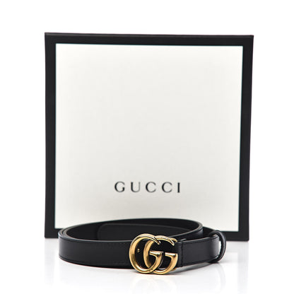 Gucci Calfskin Double G 20mm Belt 85 34 Black 7 of 7