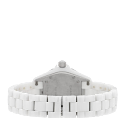 Chanel Stainless Steel Ceramic 33mm J12 Quartz Watch White 3 of 5