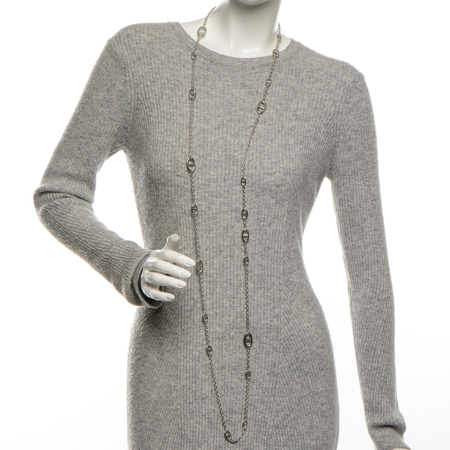 Hermes Sterling Silver Farandole Necklace 160 2 of 6