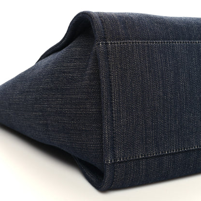 Chanel Denim Medium Deauville Tote Dark Blue 9 of 12