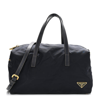 Prada Tessuto Nylon Saffiano Weekender Baltico 1 of 10