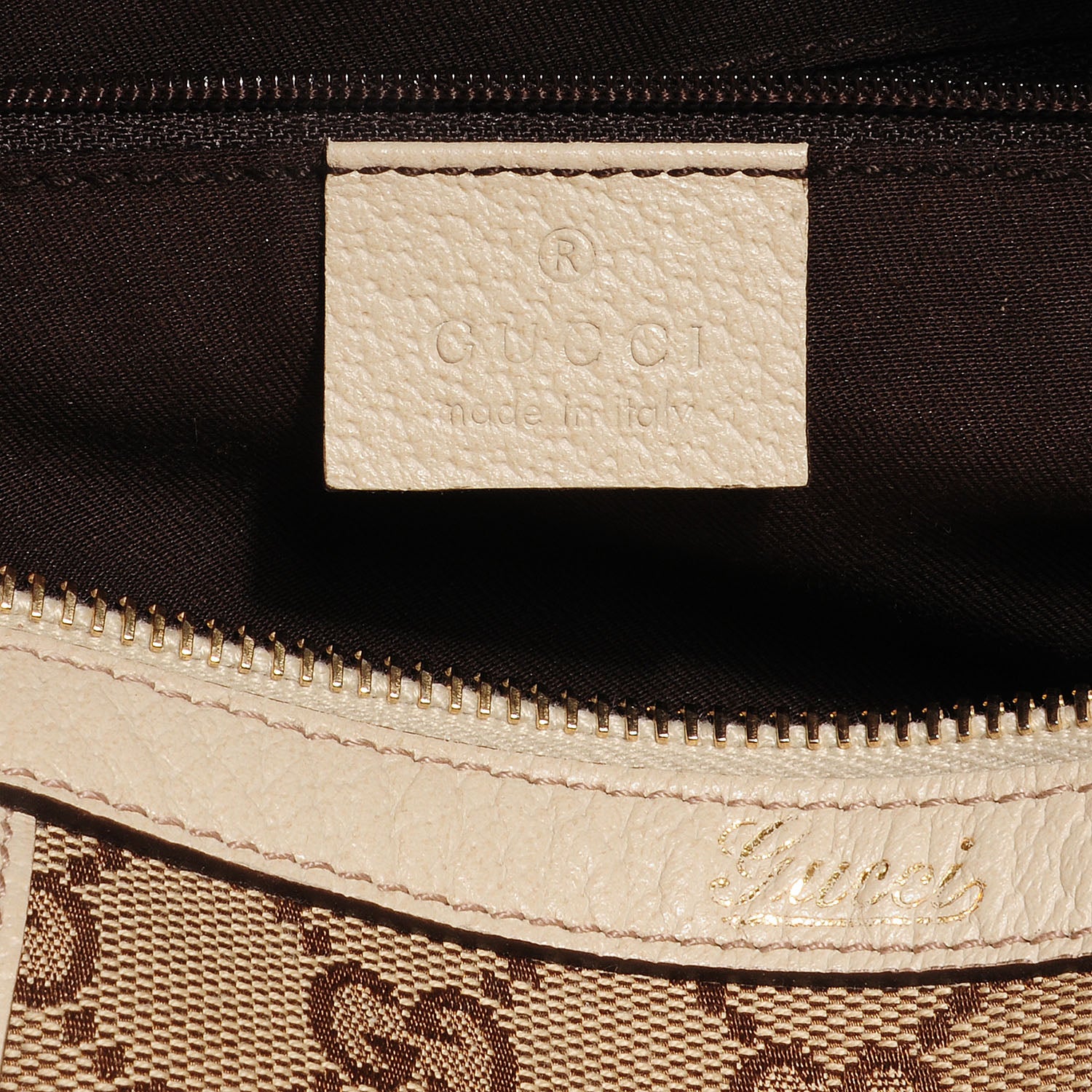 Gucci Monogram Small Abbey Boston Off White 6 of 9