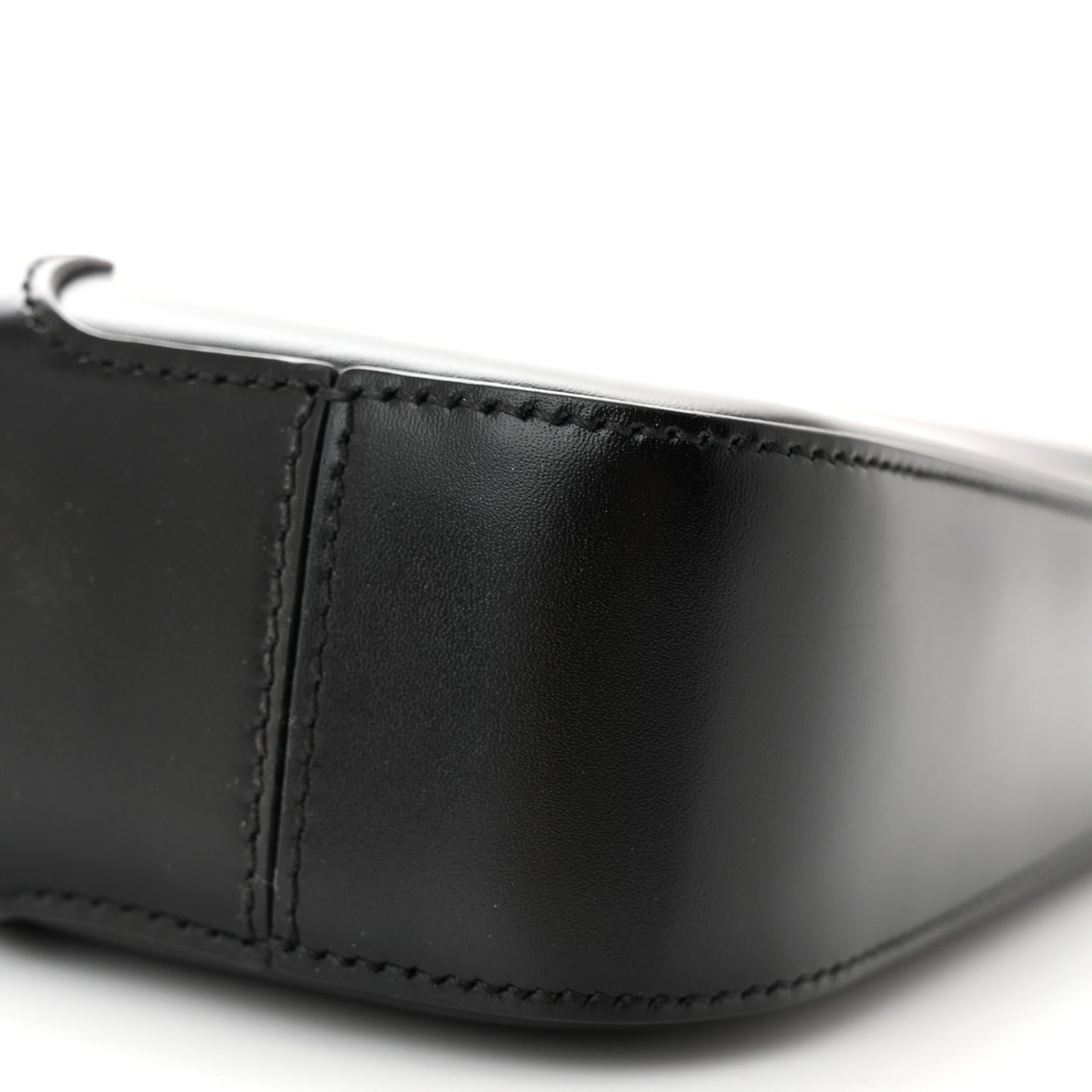 Smooth Calfskin TB Shoulder Bag Black