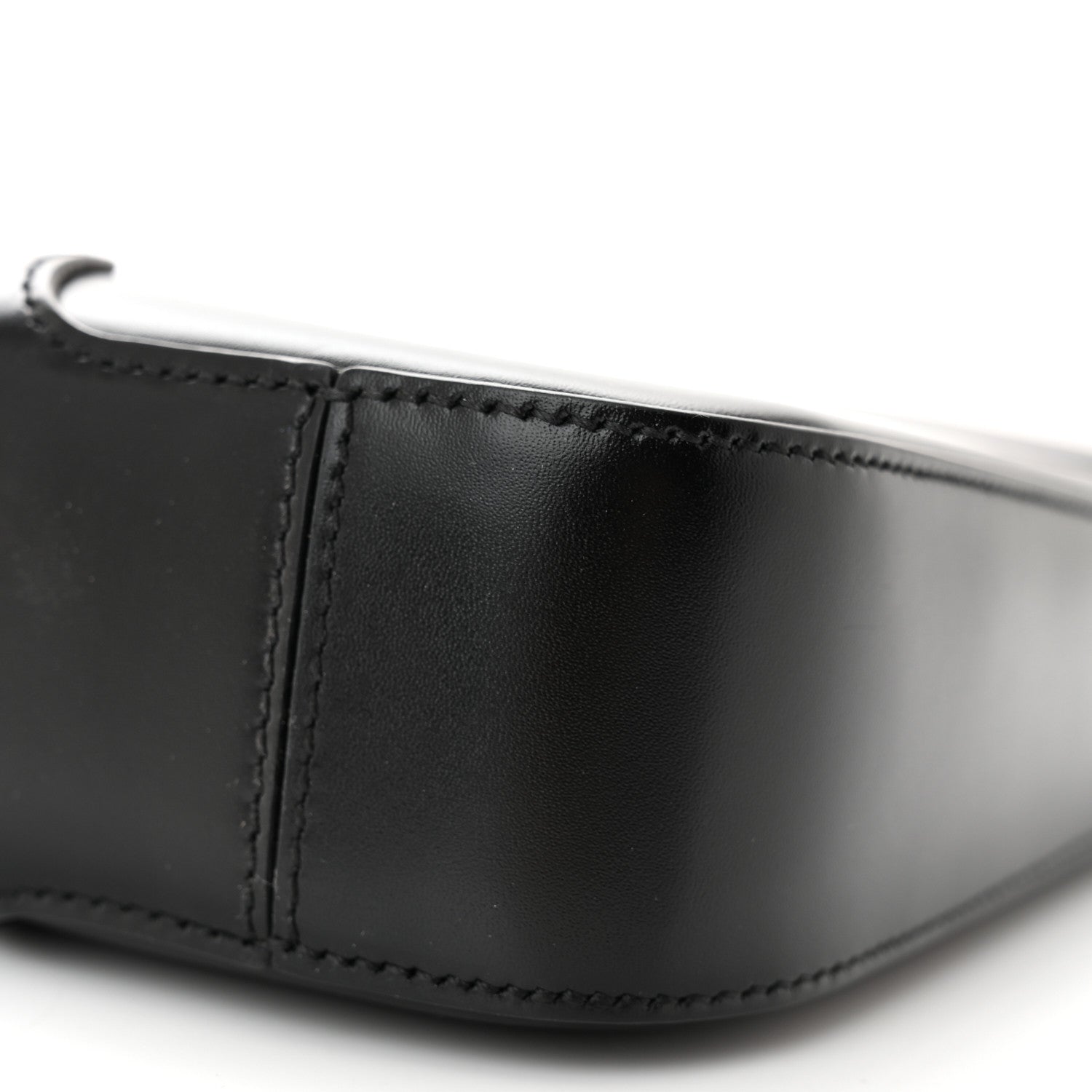 Burberry Smooth Calfskin TB Shoulder Bag Black 10 of 10