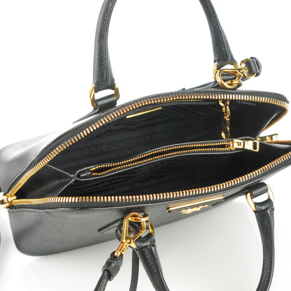 Prada Saffiano Vernice Mini Promenade Tote Black 8 of 10