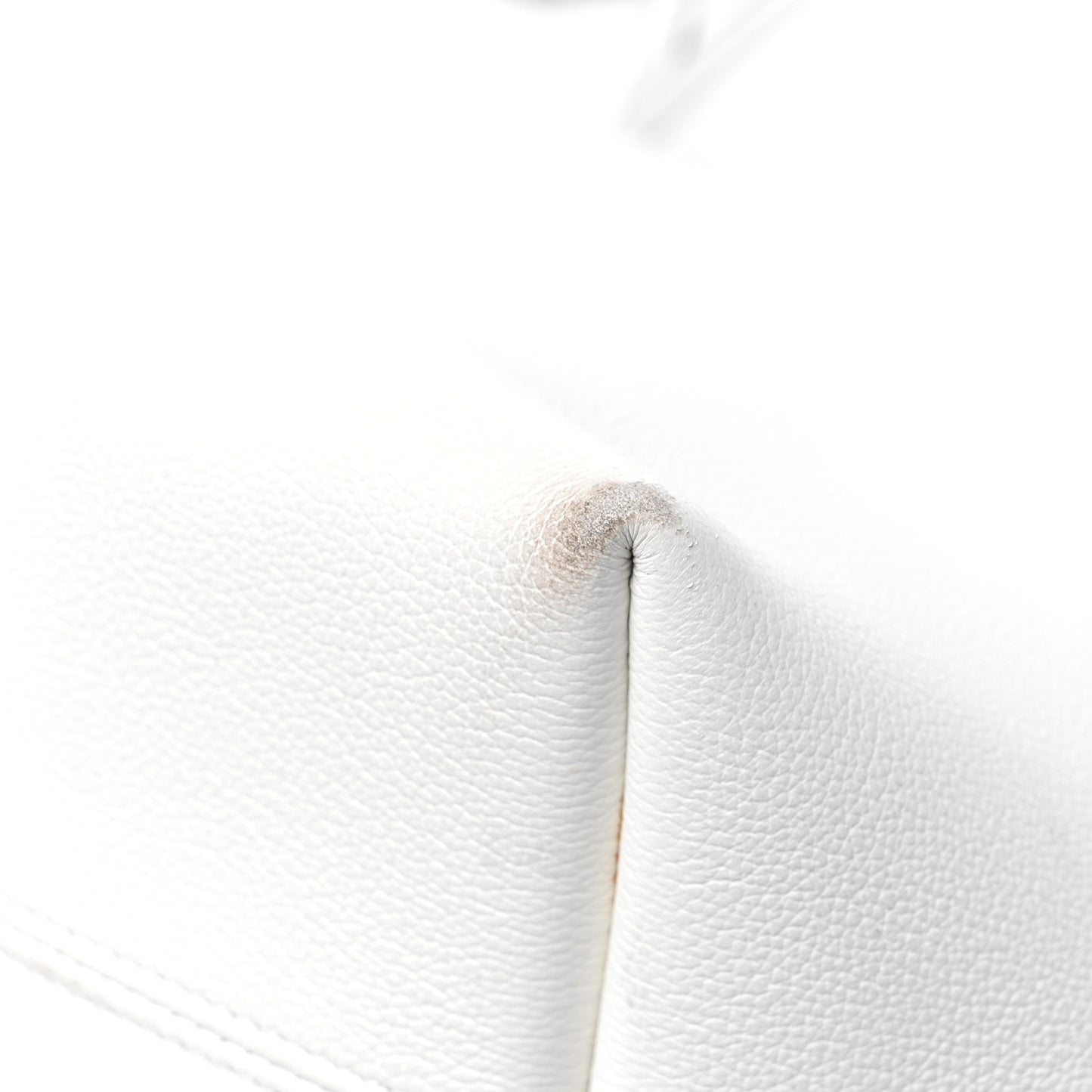 Calfskin Perforated Cannage Dioriva Tote White