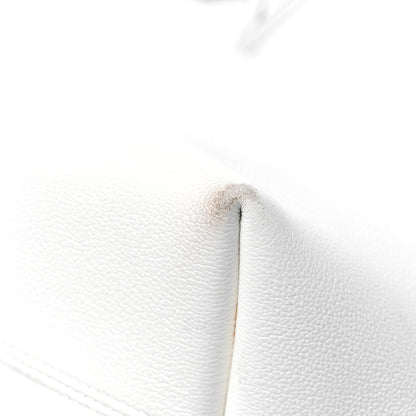 Christian Dior Calfskin Perforated Cannage Dioriva Tote White 11 of 14