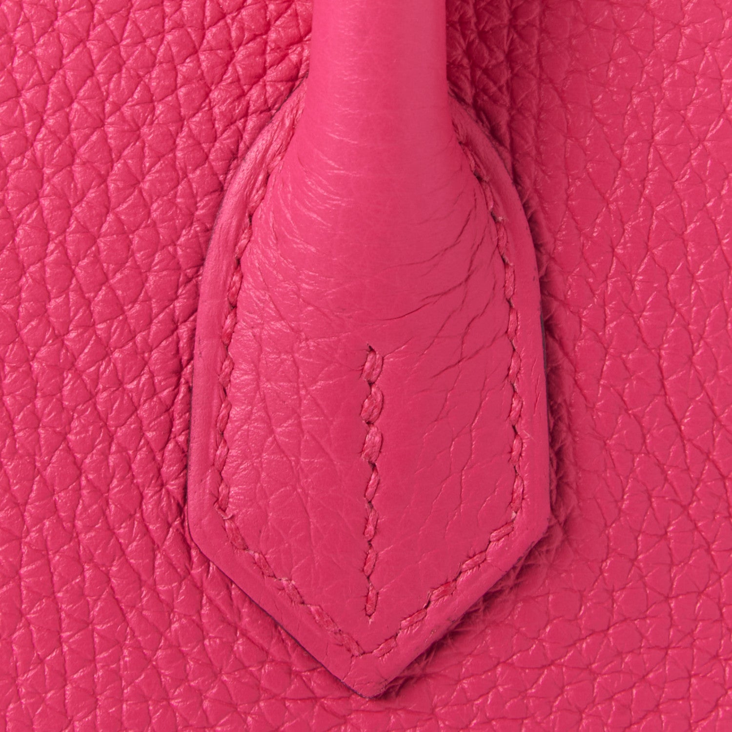 Hermes Taurillon Clemence Birkin 30 Rose Shocking 10 of 31