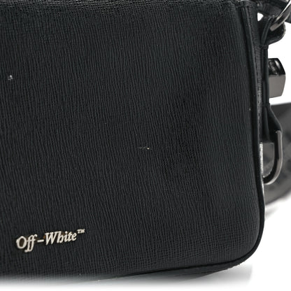 Off-White Saffiano Striped Mini Diag Bag Black White 13 of 13